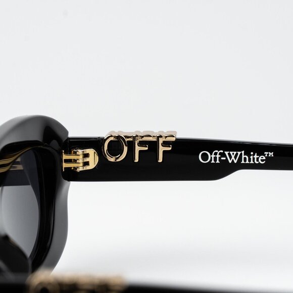 Off-White RENTON Women Sunglasses Black Grey Rectangle OERI13C RENTON 1007 - Picture 8 of 15